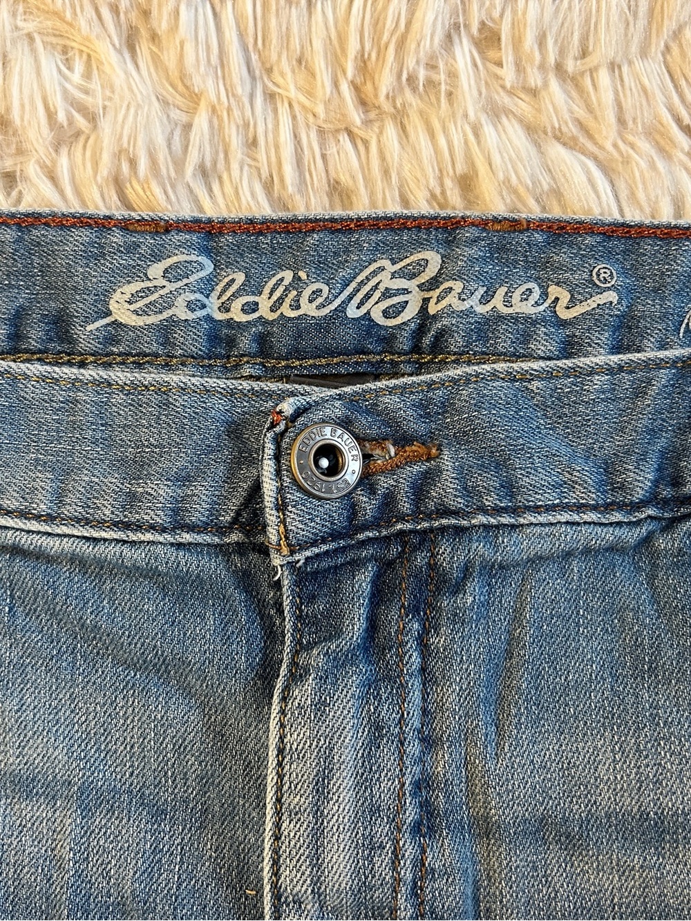 Eddie Bauer Women's Light Blue High-Rise Denim Jeans